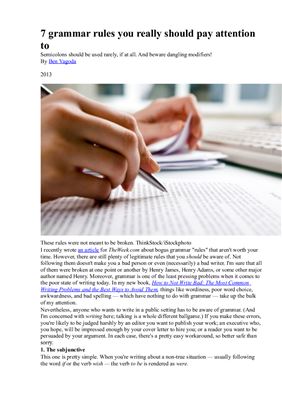 ﻿7 قانون گرامری که واقعا باید به آنها توجه کنید