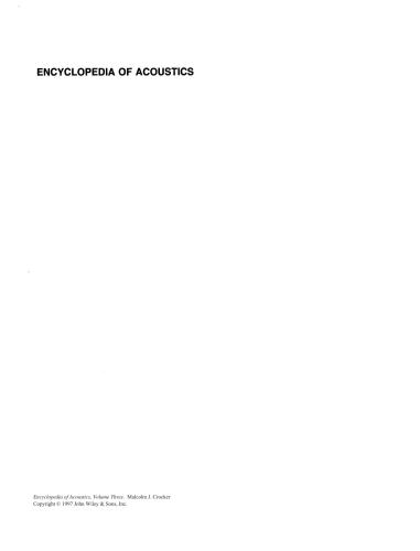 ﻿دایره المعارف آکوستیک. جلد 3