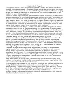 ﻿تحلیل سبک گرگ و میش اثر جان کمپبل