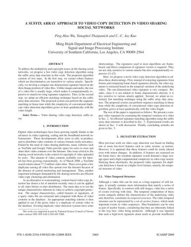 ﻿رویکرد آرایه پسوند برای شناسایی کپی ویدیو در شبکه های اجتماعی به اشتراک گذاری ویدیو