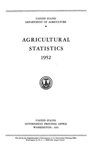 ﻿آمار کشاورزی 1952