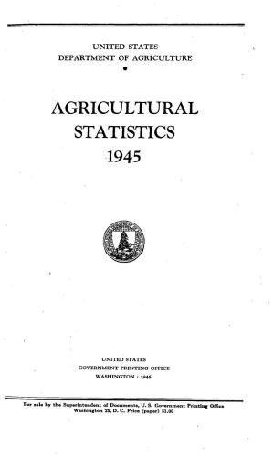 ﻿آمار کشاورزی 1945