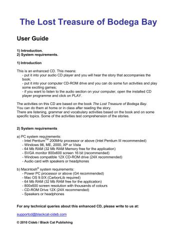 ﻿سی دی رام The Lost Treasure of Bodega Bay