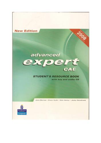 ﻿کتاب Advanced Expert CAE Student's Resource با کلید و سی دی