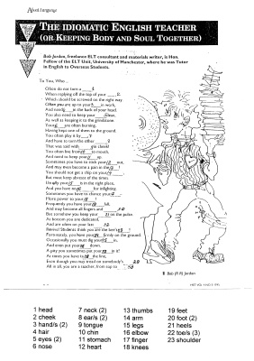 ﻿معلم انگلیسی اصطلاحی (یا نگه داشتن بدن و روح با هم)