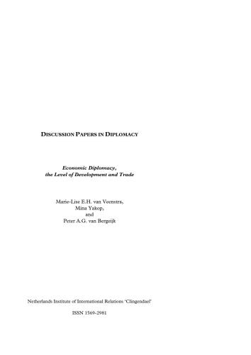 دیپلماسی اقتصادی ، سطح توسعه و تجارت