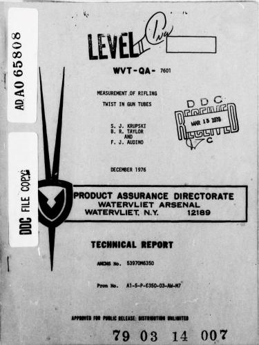﻿اندازه گیری پیچش تفنگ در لوله تفنگ