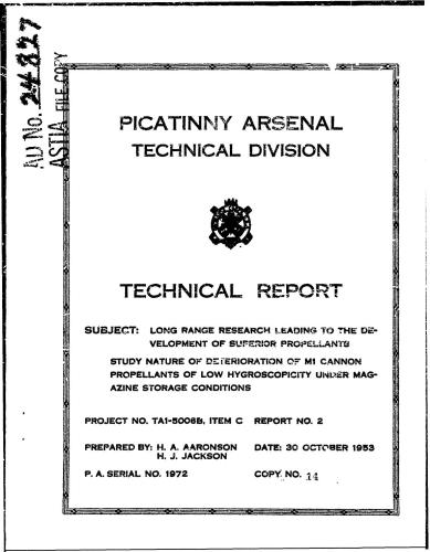 ﻿بررسی ماهیت زوال پیشران توپ M1 با رطوبت کم در شرایط نگهداری خشاب