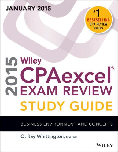 Wiley CPAexcel Exam Review 2015 راهنمای مطالعه ژانویه: محیط کسب و کار و مفاهیم