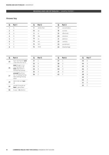 ﻿انگلیسی کمبریج. First For Schools 2015 - نمونه مقالات