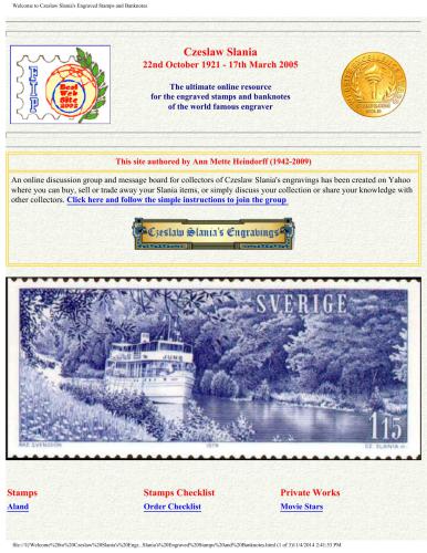 ﻿به Czeslaw Slania Engrawing Works بازبینی شده در 17 مارس 2015 خوش آمدید