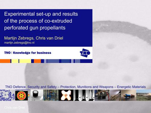 ﻿راه اندازی آزمایشی و نتایج فرآیند پیشرانه های تفنگ سوراخ دار اکسترود شده