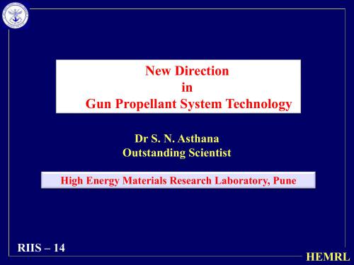 ﻿جهت جدید در فناوری سیستم پیشرانه تفنگ