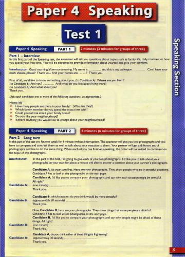 ﻿FCE موفق 10 تست تمرینی مقاله 4. صحبت کردن