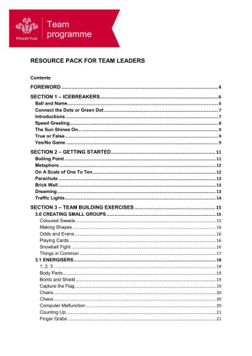 ﻿بسته منابع برای رهبران تیم