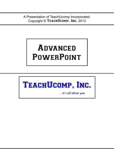 ﻿TeachUcomp. پاورپوینت پیشرفته