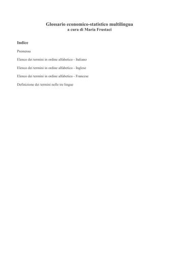 ﻿واژه نامه اقتصادی-آماری چند زبانه (ایتالیایی، انگلیسی، فرانسوی)