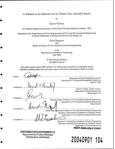 یک راه حل برای لیست ذاتی هواپیماهای کلاس کلاس Nimitz