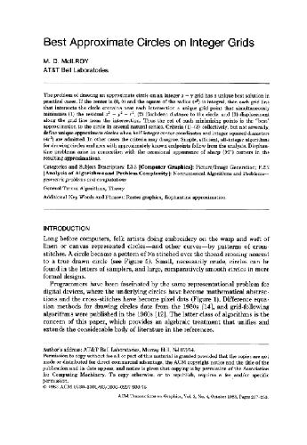 بهترین حلقه های تقریبی در شبکه های عدد صحیح