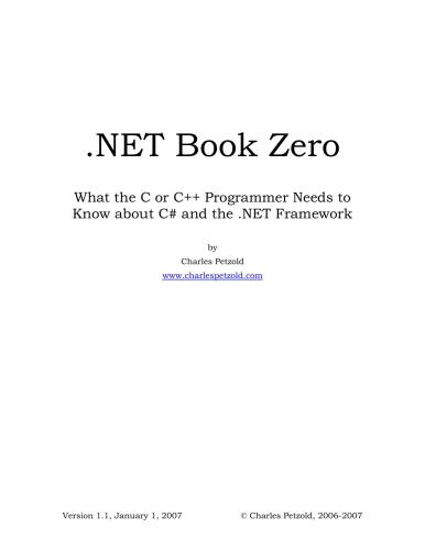 NET Book Zero: برنامه نویسی C یا C باید در مورد C # و دات نت چارچوب بداند