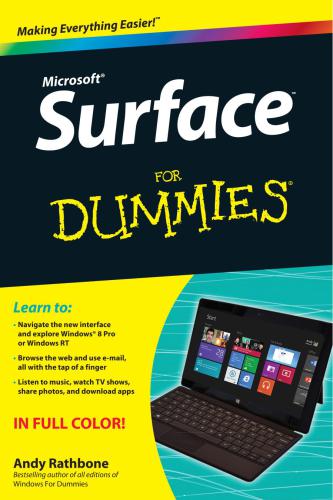 ﻿Microsoft Surface For Dummies