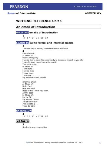 ﻿مرجع نوشتن SpeakOut Intermediate