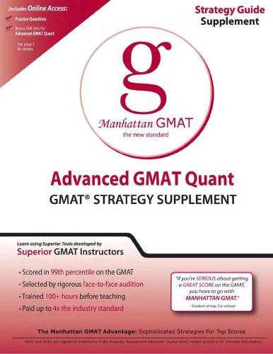 ﻿Manhattan GMAT Advanced GMAT Quant (مکمل استراتژی GMAT)
