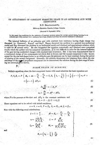 ﻿در مورد دستیابی به فاز فشار ثابت در یک تفنگ ارتدوکس با مقاومت