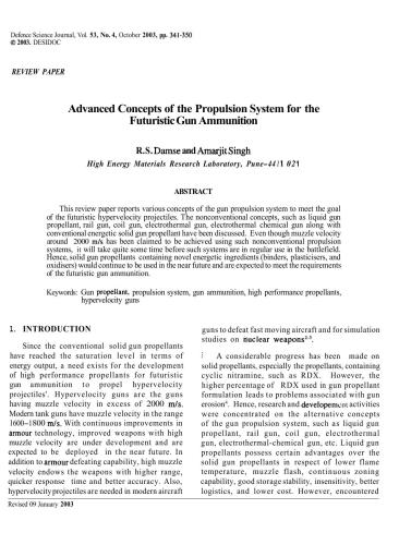 مفاهیم پیشرفته سیستم نیروی دریایی برای مهمات اسلحه آینده