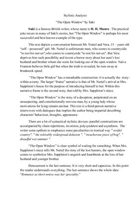 ﻿پنجره باز اثر ساکی