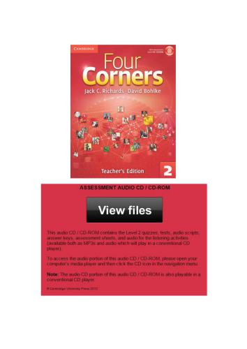 ﻿Four Corners 2 - CD/CD-ROM صوتی ارزیابی معلم