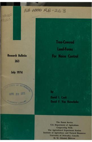 ﻿زمین های پوشیده از درخت برای کنترل نویز