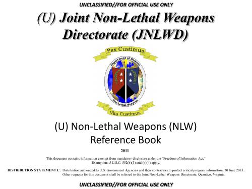 ﻿کتاب مرجع سلاح های غیر کشنده (NLW).