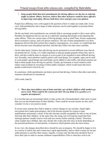 ﻿مقالات آیلتس (Writing task 2: Band 9) 2010-2015