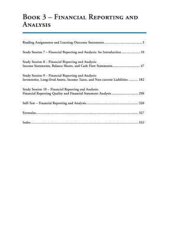 ﻿CFA سطح 1 کتاب 3: گزارشگری مالی و تجزیه و تحلیل 2015