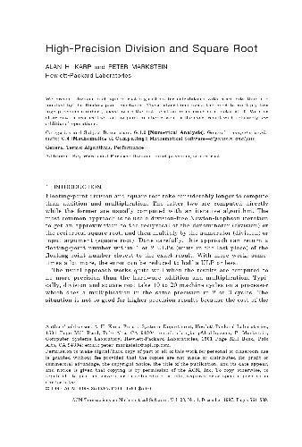 ﻿ترفندهایی برای sqrt با دقت بالا