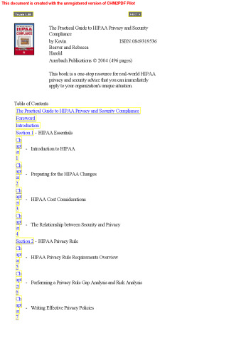 راهنمای عملی در خصوص حفظ حریم خصوصی و امنیت HIPAA