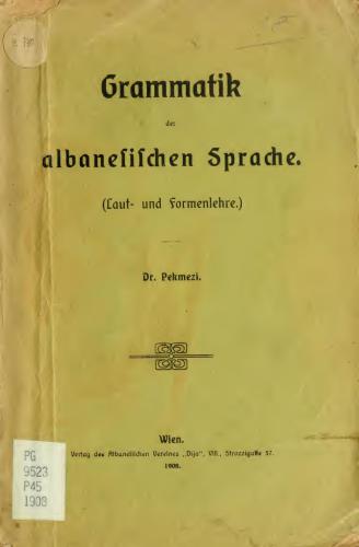 ﻿دستور زبان آلبانیایی: آوایی و ریخت شناسی