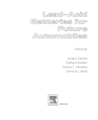 ﻿باتری های اسید سرب برای خودروهای آینده