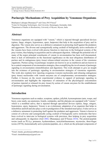 ﻿ونوم ژنومیک و پروتئومیکس: زهر ژنومیک و پروتئومیکس