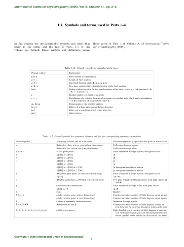 ﻿جداول بین المللی کریستالوگرافی جلد E: گروه های زیر دوره ای