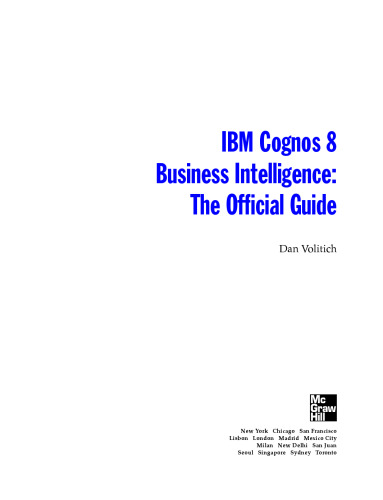 IBM Cognos 8 Intelligence Business: راهنمای رسمی