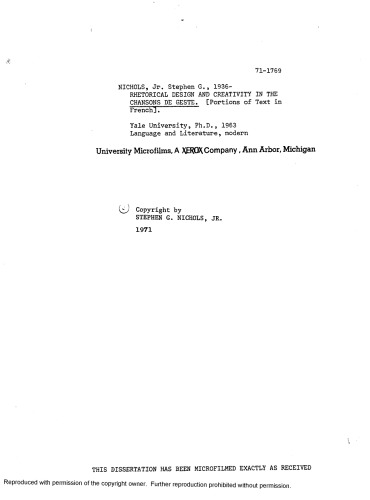 ﻿طراحی بلاغی و خلاقیت در chansons de geste