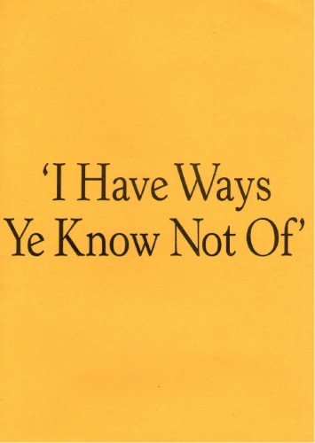 ﻿من راه هایی دارم که شما نمی دانید