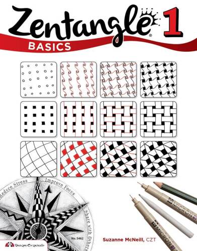 ﻿Zentangle Basics، Expanded Workbook Edition: یک فرم هنری خلاقانه که در آن تنها چیزی که نیاز دارید کاغذ، مداد است