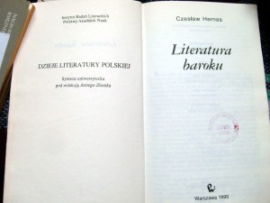 ﻿تاریخ ادبیات لهستان. ادبیات باروک