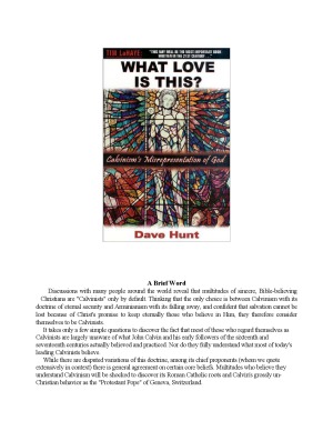 ﻿این چه عشقی است؟ تعبیر نادرست کالوینیسم از خدا