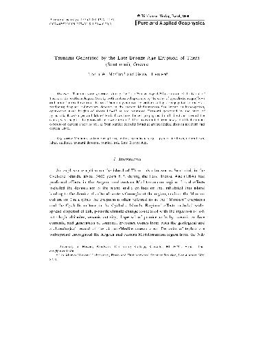 ﻿باستان شناسی - سونامی ناشی از فوران اواخر عصر برنز در ترا