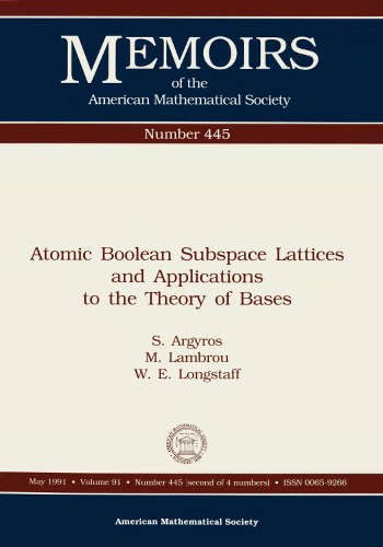Atomic Boolean Subspace Latties و کاربردهای آن در نظریه مبانی