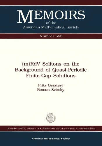 ﻿M Kdv Solitons در زمینه حل شبه تناوبی با شکاف محدود